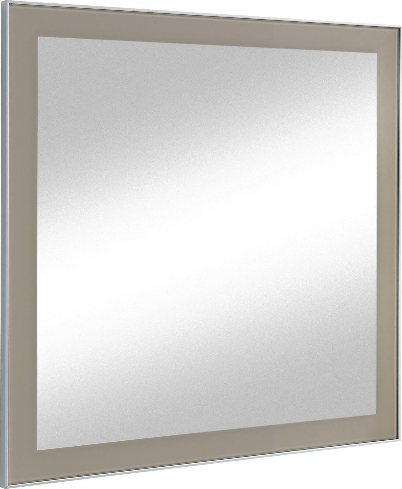 VOSS Spiegel SANTINA Moderner rechteckiger Spiegel mit breitem Rahmen, seitliche Perspektive