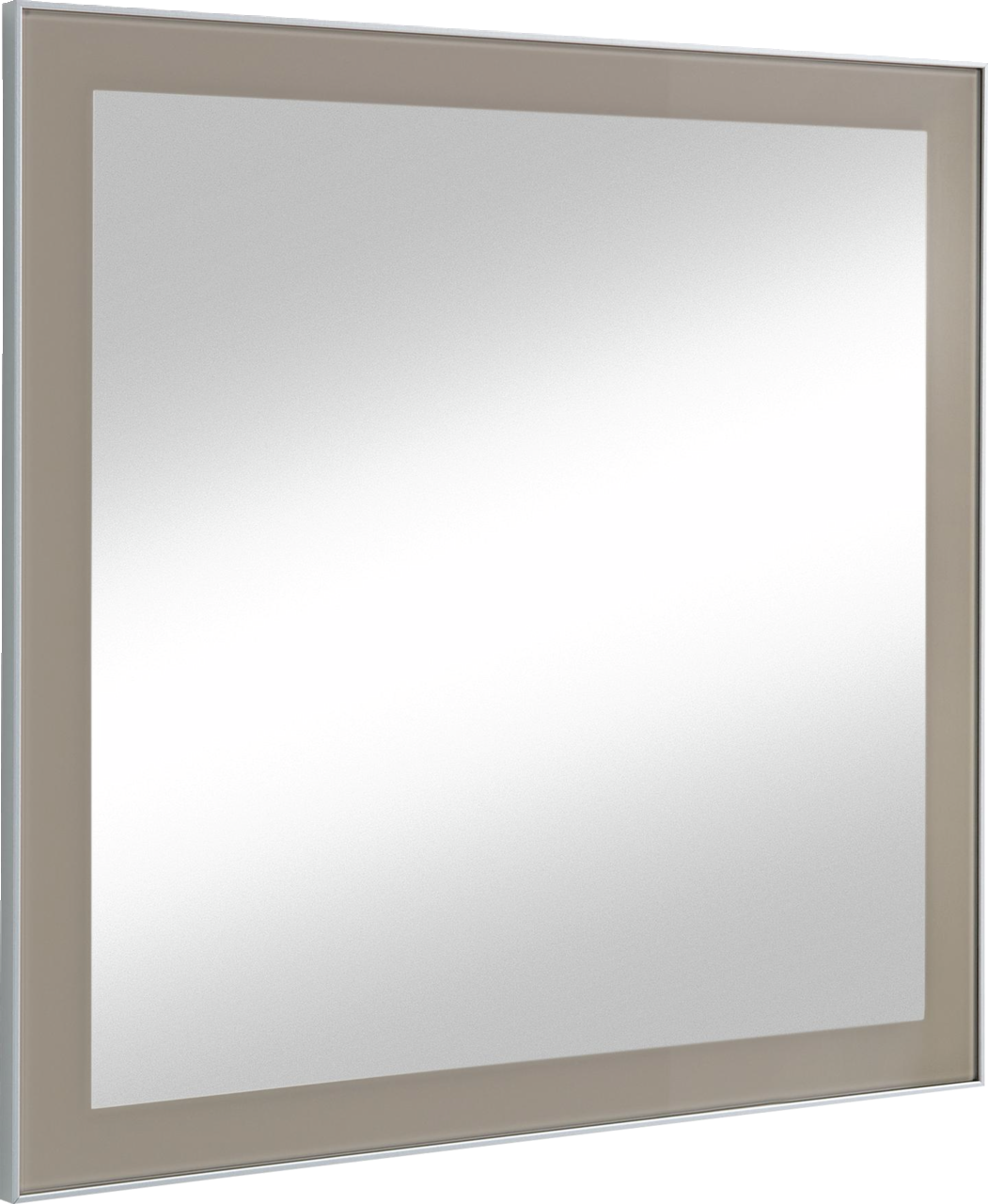 VOSS Spiegel SANTINA Moderner rechteckiger Spiegel mit breitem Rahmen, seitliche Perspektive