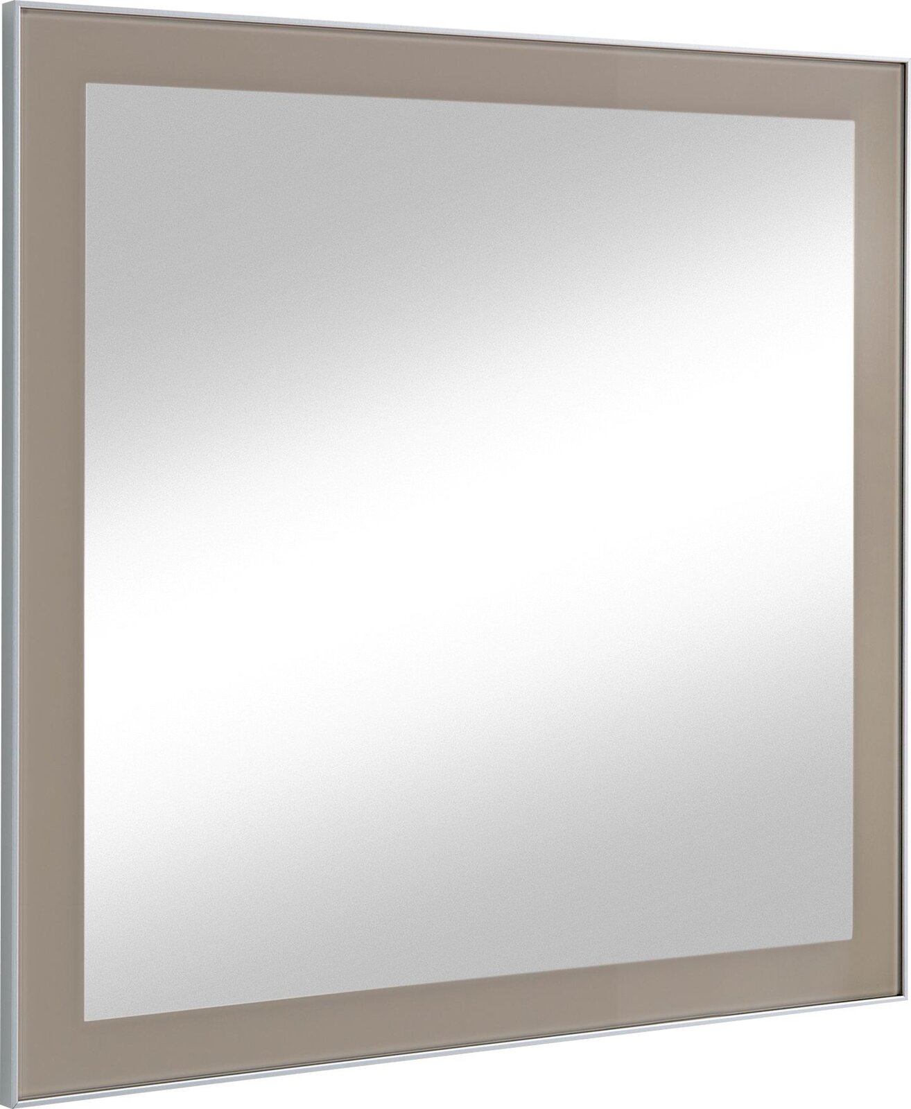 VOSS Spiegel SANTINA Moderner rechteckiger Spiegel mit breitem Rahmen, seitliche Perspektive