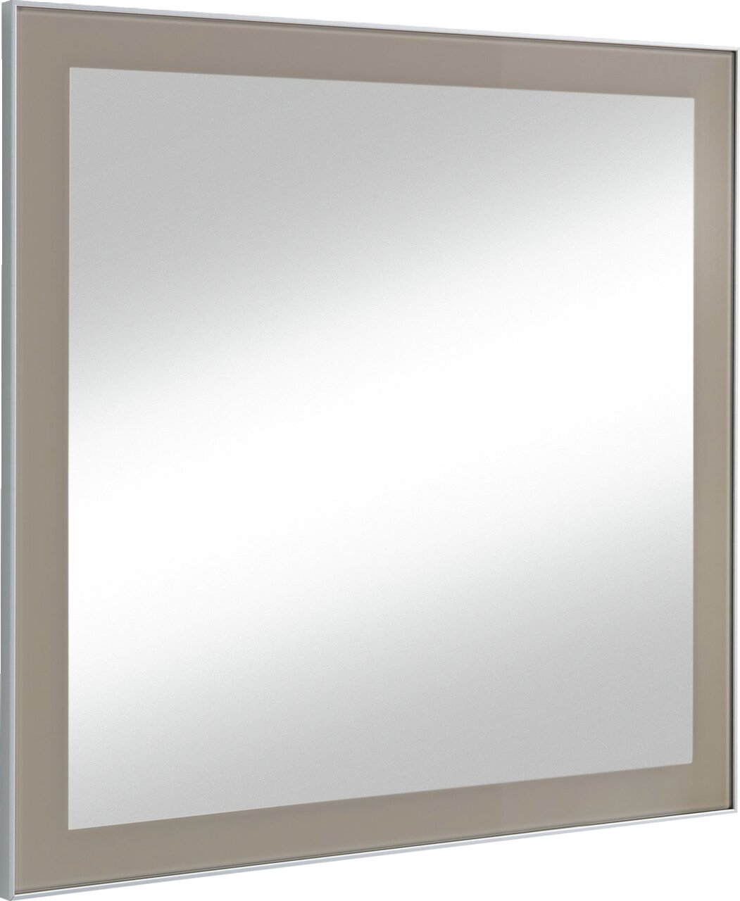 VOSS Spiegel SANTINA Moderner rechteckiger Spiegel mit breitem Rahmen, seitliche Perspektive