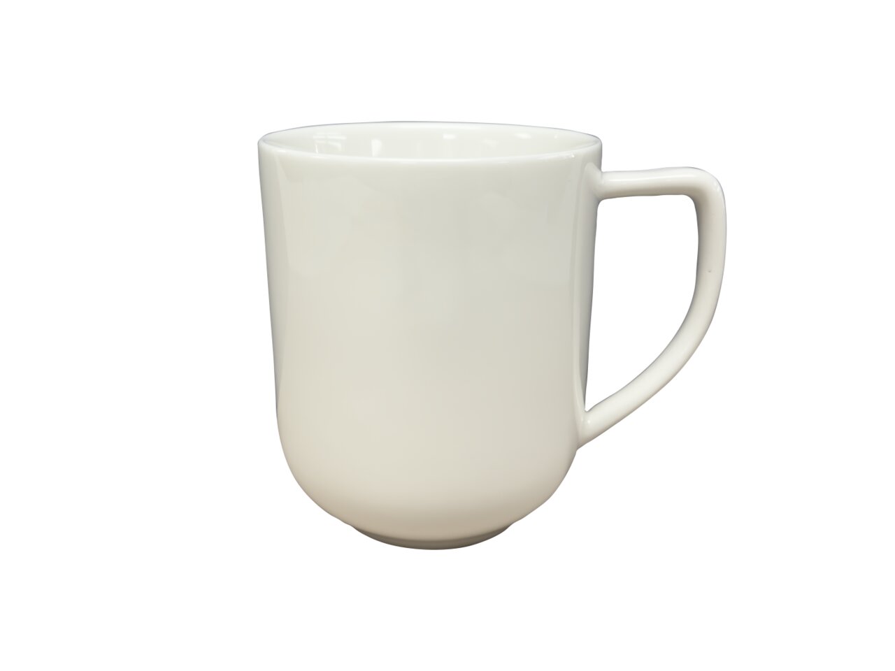 Zurbrüggen Kaffeebecher VOLA Weißer Kaffeebecher aus seitlicher Perspektive