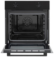 Einbaubackofen mit geöffneter Tür, Frontalansicht