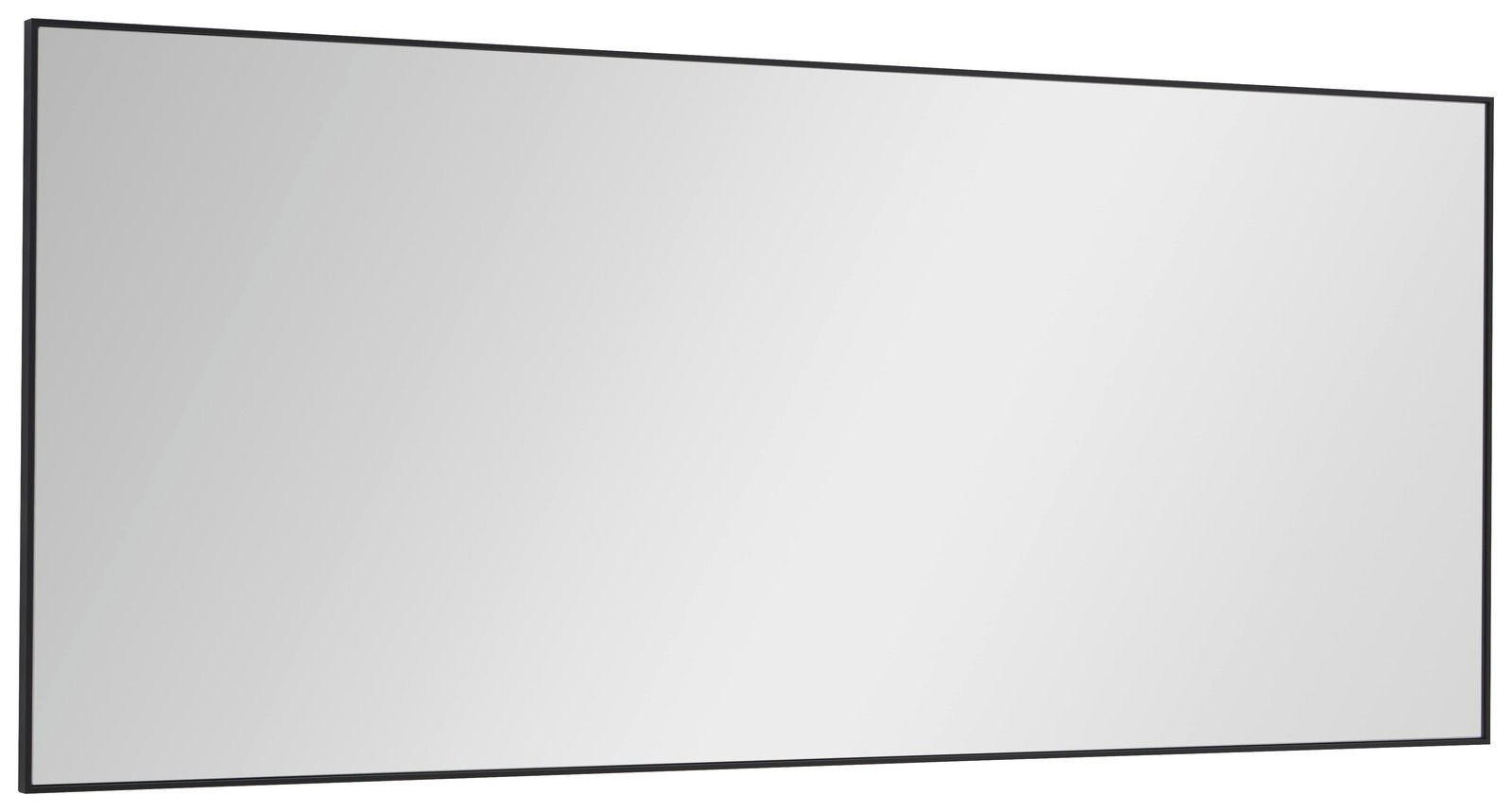 Dieter Knoll Spiegel ATINA Großer rechteckiger Wandspiegel mit schwarzem Rahmen, seitliche Perspektive