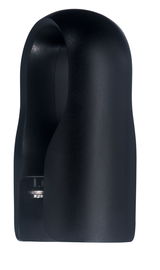 Schwarzer Flaschenöffner aus dem Sommelier-Set Baric, seitliche Perspektive