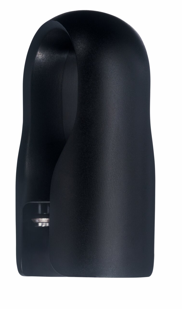 Schwarzer Flaschenöffner aus dem Sommelier-Set Baric, seitliche Perspektive