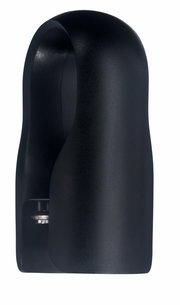 Schwarzer Flaschenöffner aus dem Sommelier-Set Baric, seitliche Perspektive