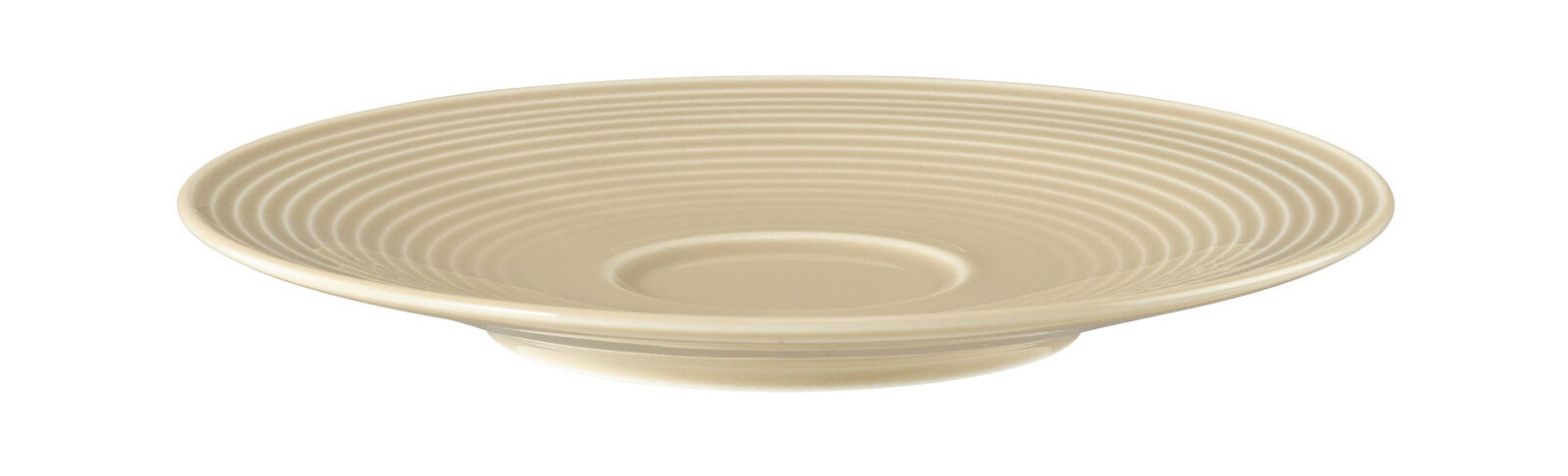 Seltmann Weiden Untertasse BEAT Kombi-Untertasse 16,5 cm in Sandfarbe von Seltmann Weiden, seitliche Perspektive