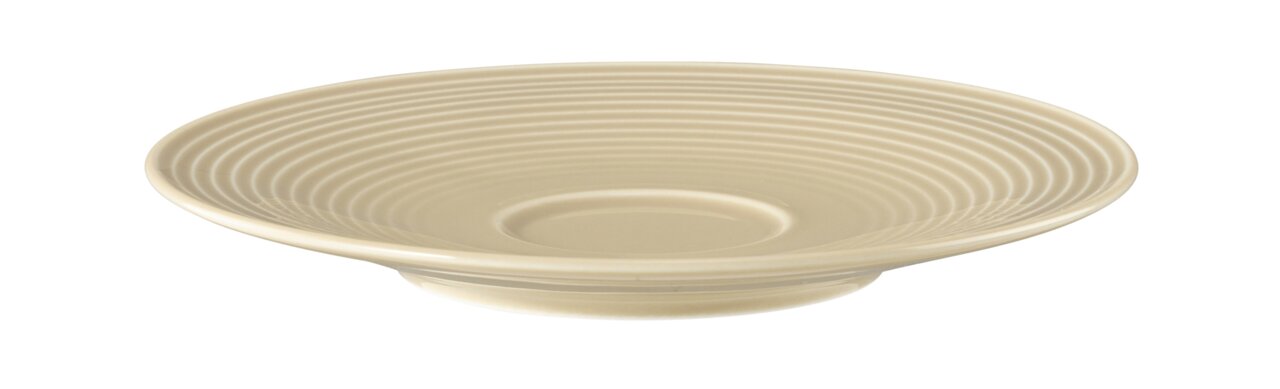 Seltmann Weiden Untertasse BEAT Kombi-Untertasse 16,5 cm in Sandfarbe von Seltmann Weiden, seitliche Perspektive
