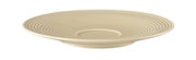 Kombi-Untertasse 16,5 cm in Sandfarbe von Seltmann Weiden, seitliche Perspektive