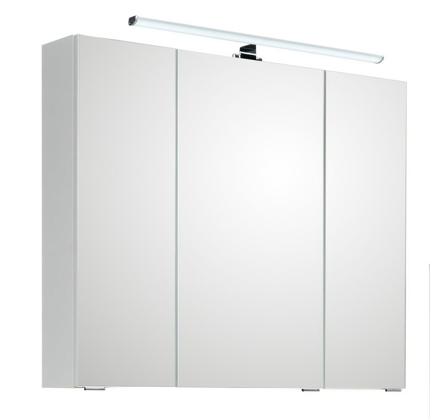 XORA Spiegelschrank SERIE 3006 Moderner Spiegelschrank mit drei Türen und integrierter Beleuchtung, Frontalansicht