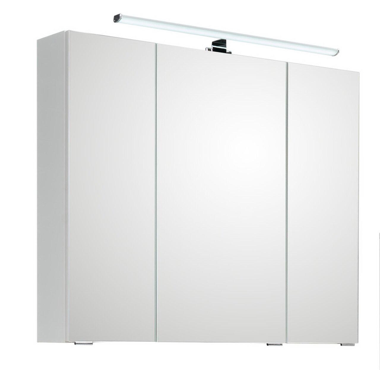 XORA Spiegelschrank SERIE 3006 Moderner Spiegelschrank mit drei Türen und integrierter Beleuchtung, Frontalansicht