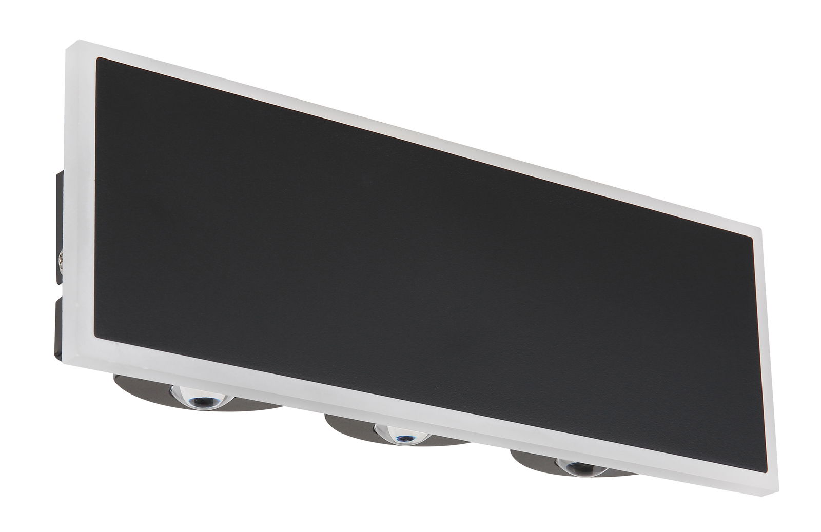 Moderne Wandleuchte SAIDY in rechteckiger Form, seitliche Perspektive