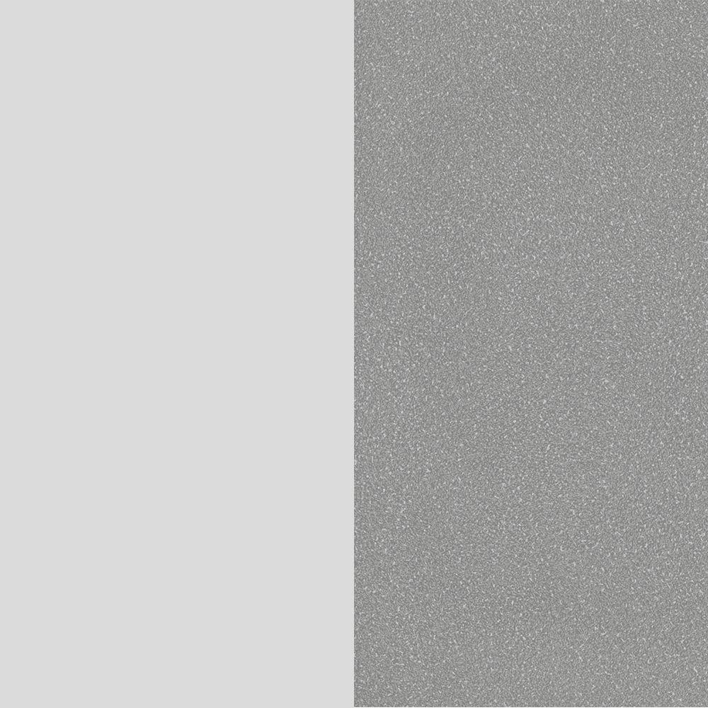 Nahaufnahme einer grauen, strukturierten Oberfläche, möglicherweise ein Materialmuster für einen E-Schreibtisch.