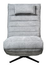 Graue Relaxliege mit Kopfstütze, Vorderansicht