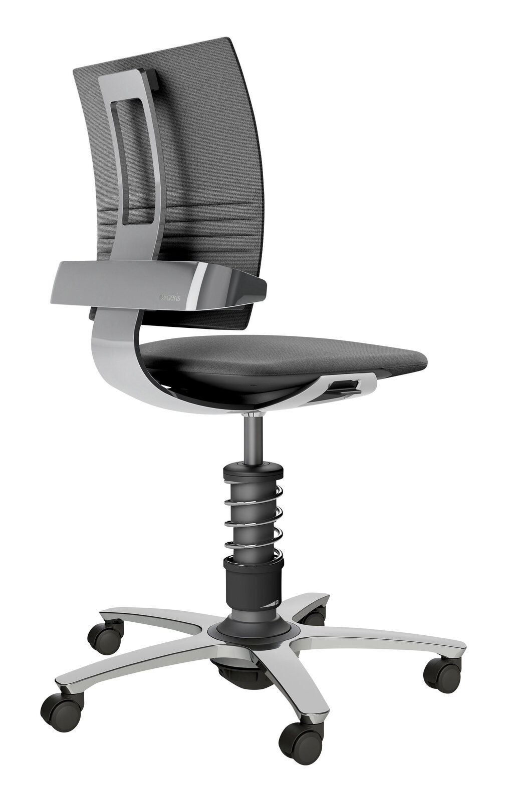 Aeris Drehstuhl 3DEE Moderner Drehstuhl mit ergonomischem Design, seitliche Ansicht