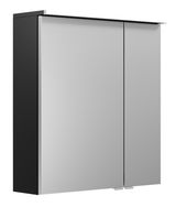 Spiegelschrank mit zwei Türen, seitliche Perspektive