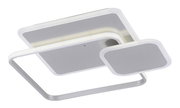 Moderne Deckenleuchte mit quadratischem Design, seitliche Perspektive