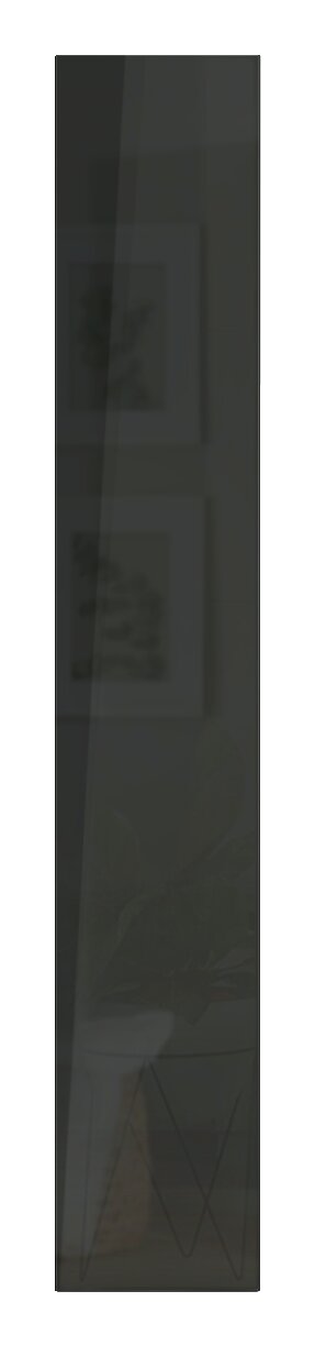 Hom´in Deur hoogglans UNIT Deur in hoogglans antraciet, gezien van voren, afmetingen 234 x 45 cm