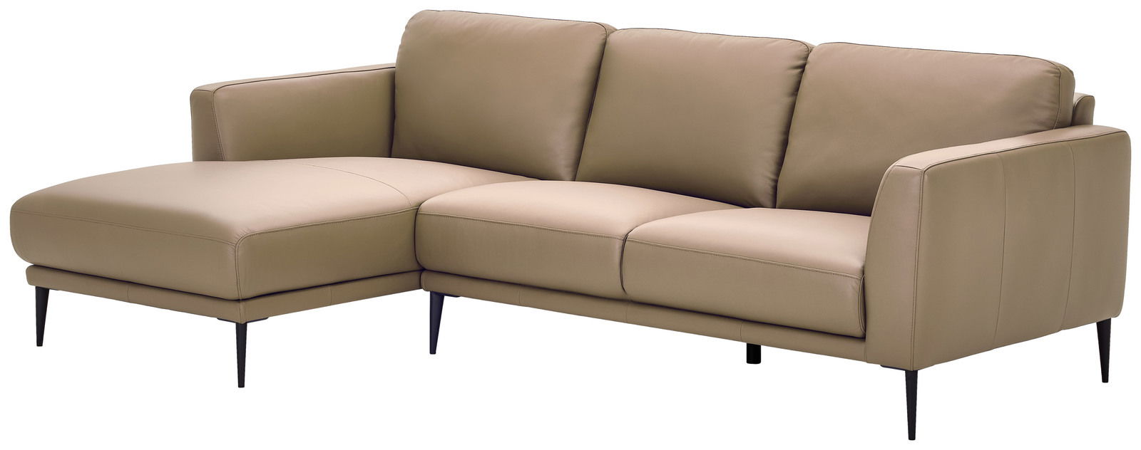 Novel Longchairkombination (LC LI) SF431SS Beige Longchairkombination mit linker Armlehne, moderne Perspektive