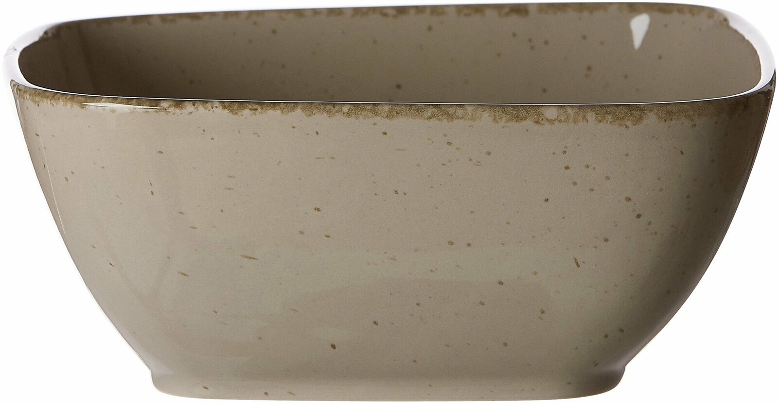 Ritzenhoff & Breker Servierschale 18cm CASA eckig braun Eckige graue Servierschale von Ritzenhoff & Breker, seitliche Perspektive