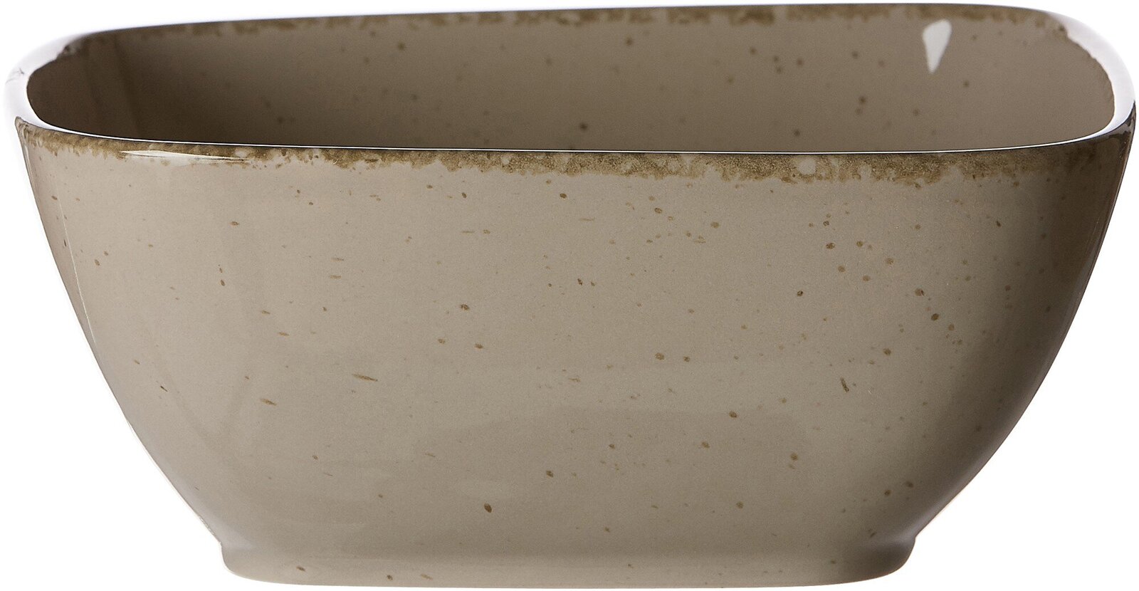 Ritzenhoff & Breker Servierschale 18cm CASA eckig braun Eckige graue Servierschale von Ritzenhoff & Breker, seitliche Perspektive