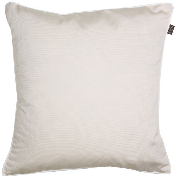 Zierkissenhülle 45x45cm in Weiß, frontal fotografiert