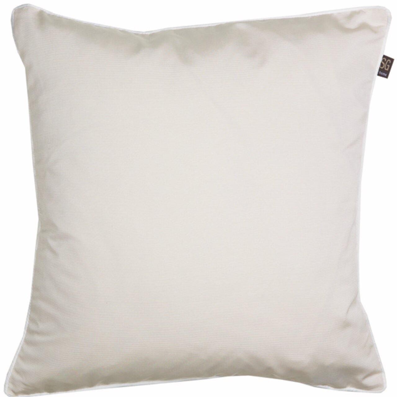 Zierkissenhülle 45x45cm in Weiß, frontal fotografiert