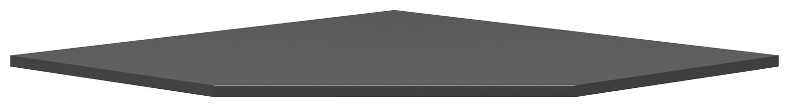 Grauer Abdeckboden in perspektivischer Ansicht von schräg oben.