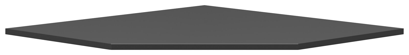 Grauer Abdeckboden in perspektivischer Ansicht von schräg oben.