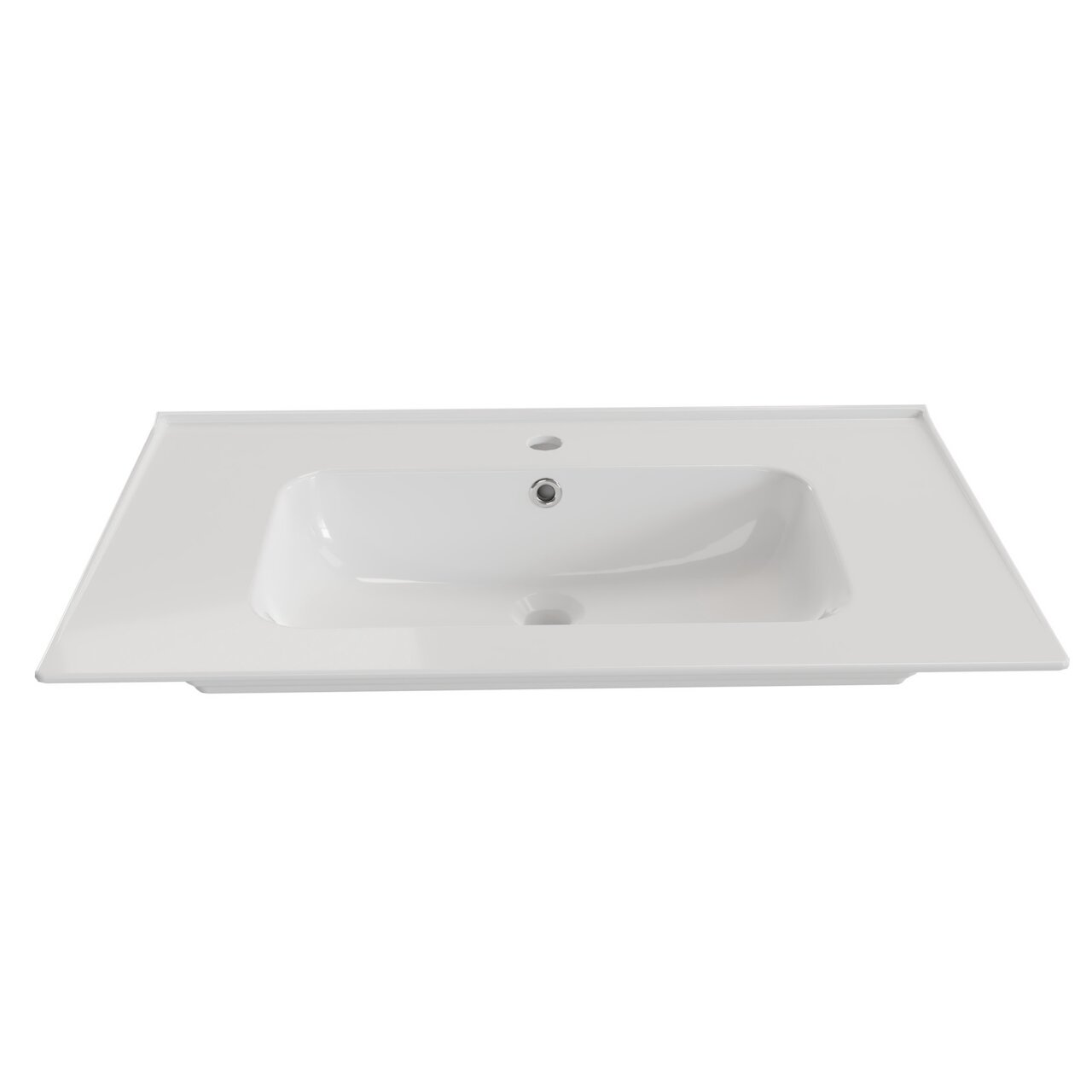 XORA Keramische wastafel SERIE 3006 Witte keramische wastafel, bovenaanzicht