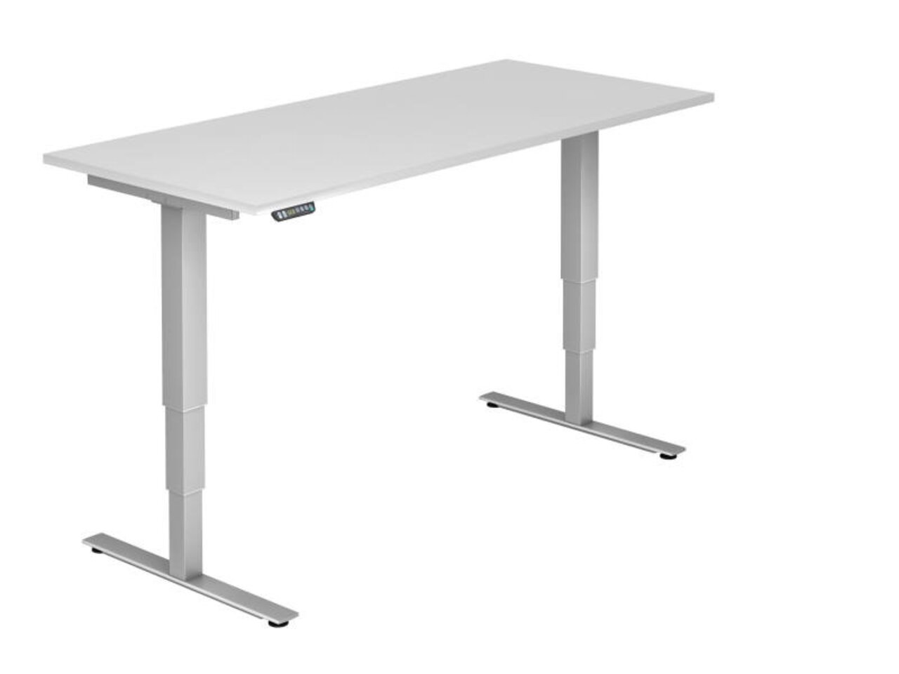 Cantus E-Schreibtisch FLIXX Moderner höhenverstellbarer E-Schreibtisch in seitlicher Perspektive