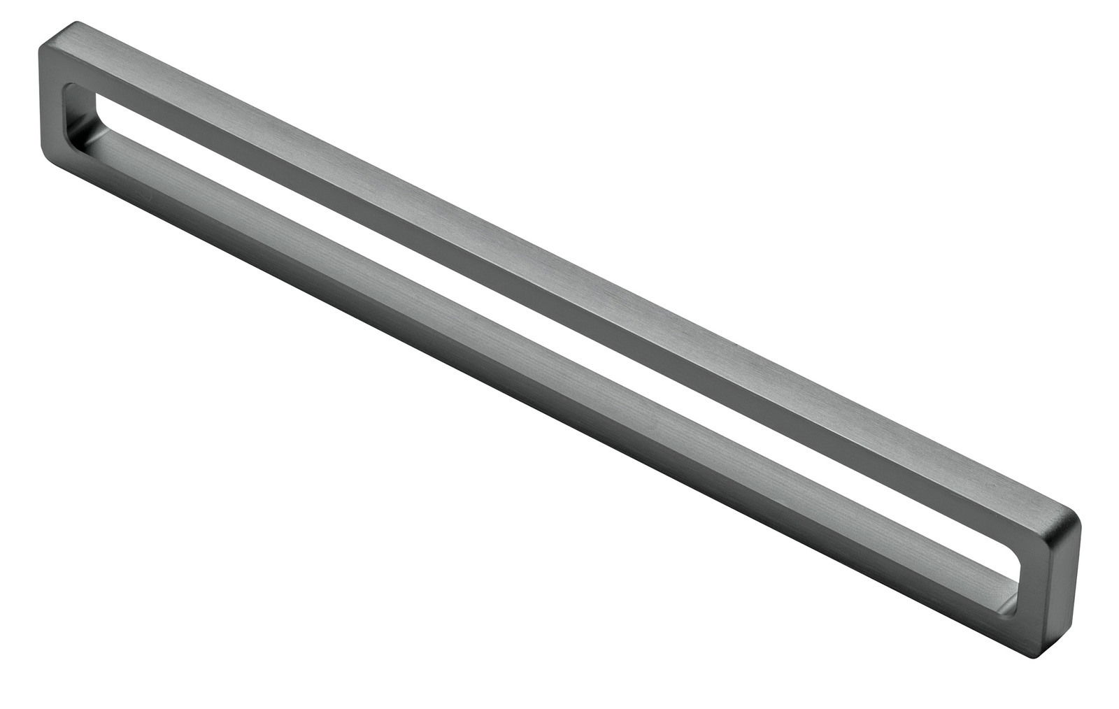 Metall-Bügelgriff in schräger Perspektive