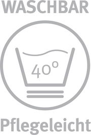 Symbol für waschbares und pflegeleichtes Kissen, Vorderansicht