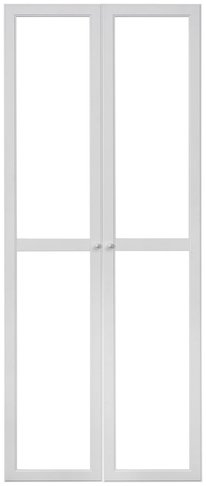 Doppelflügeltür-Set MILLY in Weiß, Frontalansicht