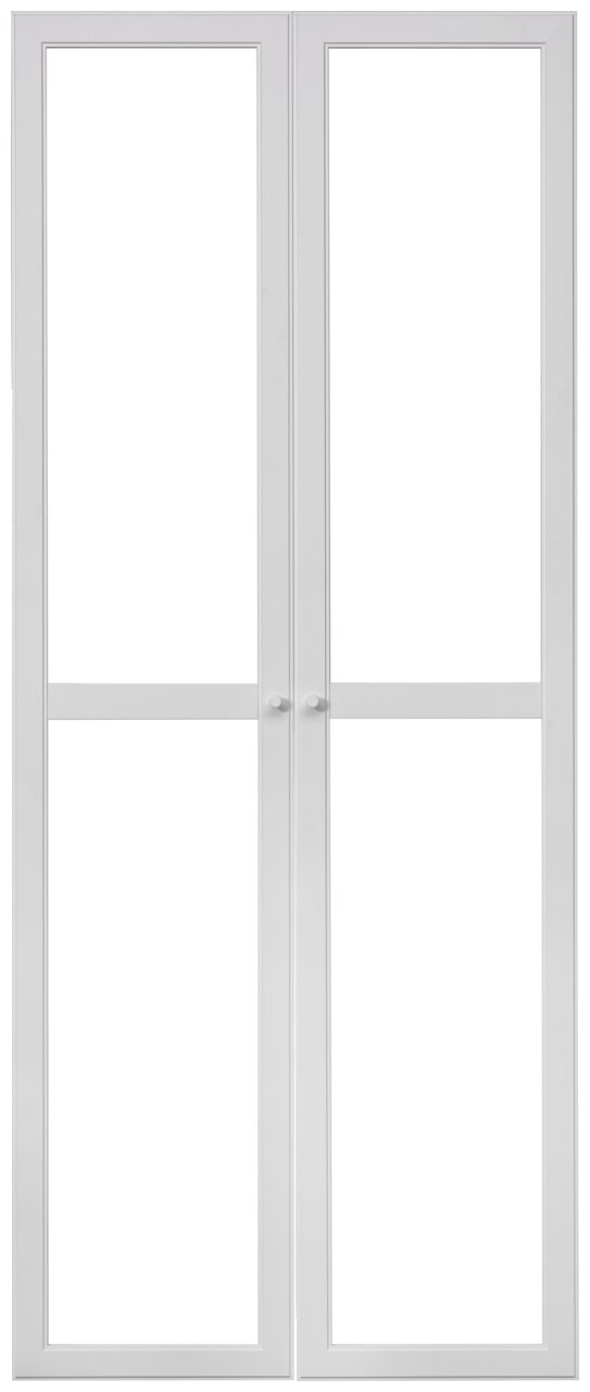Doppelflügeltür-Set MILLY in Weiß, Frontalansicht