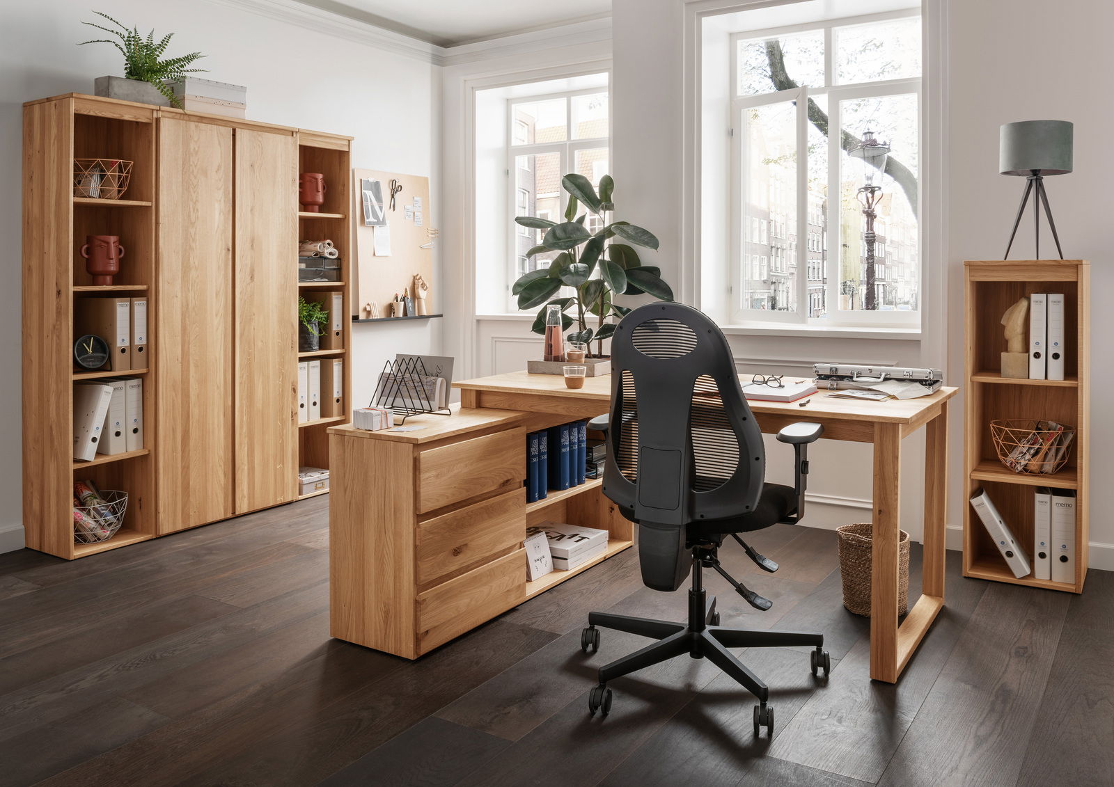 Linea Natura Anbauschreibtischkombination DURABLE OFFICE Linea Natura Anbauschreibtischkombination DURABLE OFFICE
