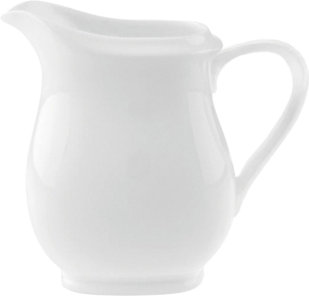 Villeroy & Boch Milchkännchen NOBLESSE Weißes Milchkännchen aus Porzellan, seitliche Ansicht