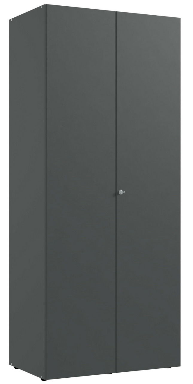 XORA Mehrzweckschrank mit Schloss MULTIRAUMKONZEPT Grauer Mehrzweckschrank mit Schloss, Frontalansicht