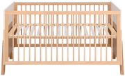 Holz-Babybett mit Gitterstäben, Vorderansicht