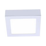 Quadratische Einbau- und Aufbauleuchte OSKAR in Weiß, Ansicht von schräg oben