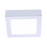 Quadratische Einbau- und Aufbauleuchte OSKAR in Weiß, Ansicht von schräg oben
