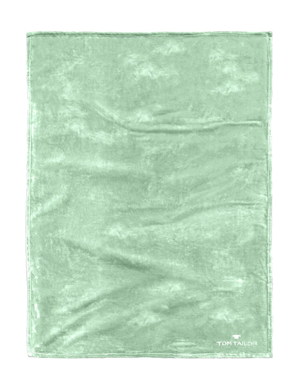Grüne Decke mit weicher Textur, Draufsicht