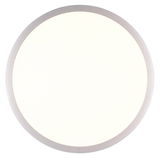 Runde Deckenleuchte YUMA in Draufsicht mit schlichtem Design und hellem Licht.