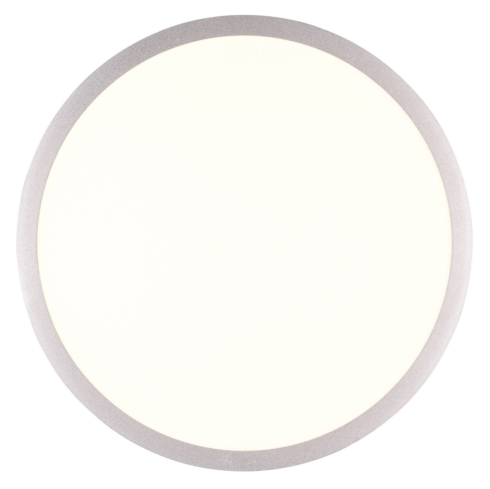 Runde Deckenleuchte YUMA in Draufsicht mit schlichtem Design und hellem Licht.