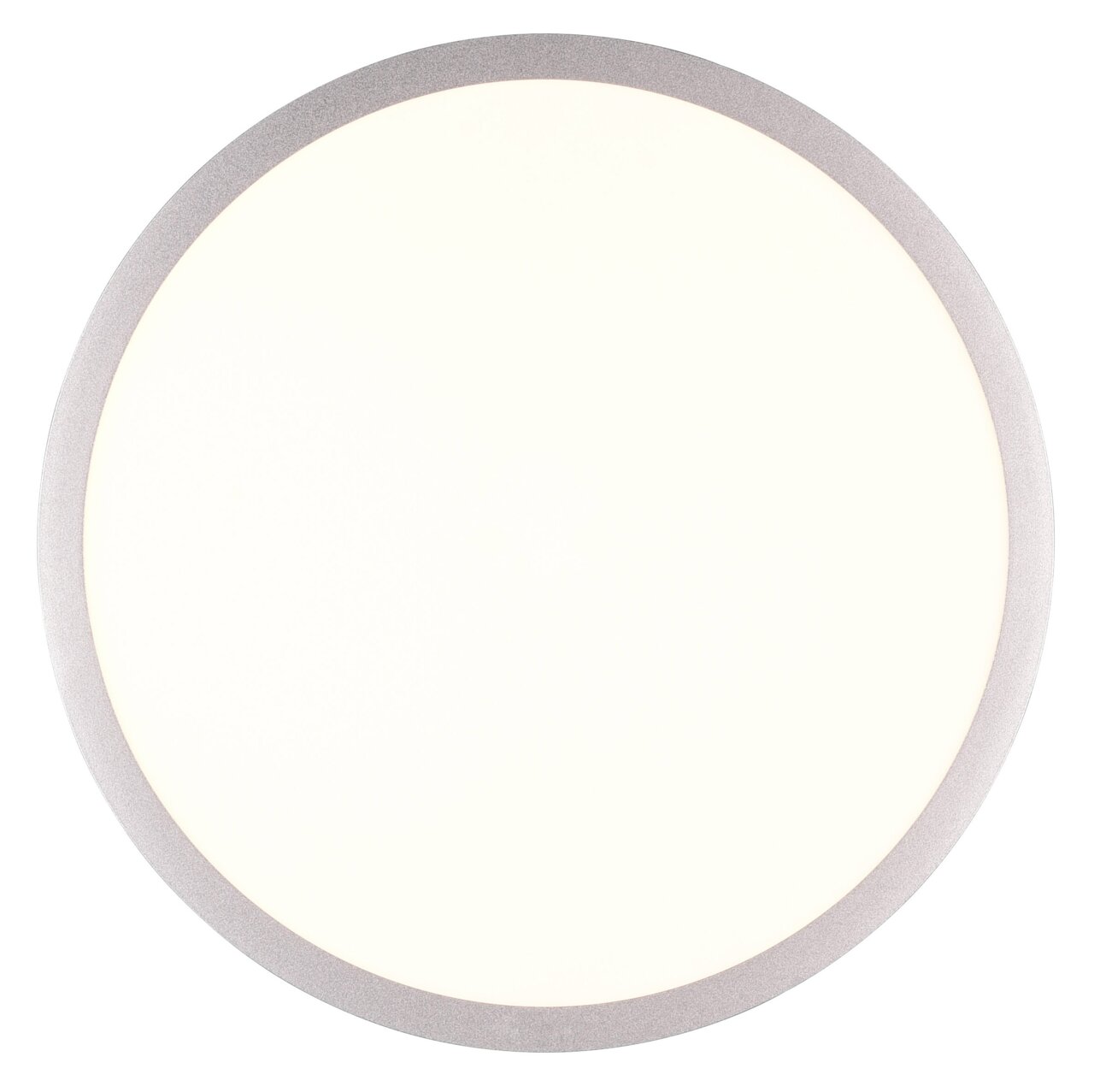 Runde Deckenleuchte YUMA in Draufsicht mit schlichtem Design und hellem Licht.