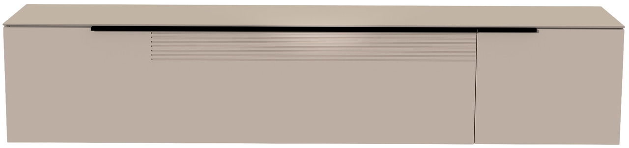 Moderano XL Hänge-Lowboard BORMIO Frontansicht eines XL Hänge-Lowboards in modernem Design mit glatter Oberfläche und dezenten Linienakzenten.