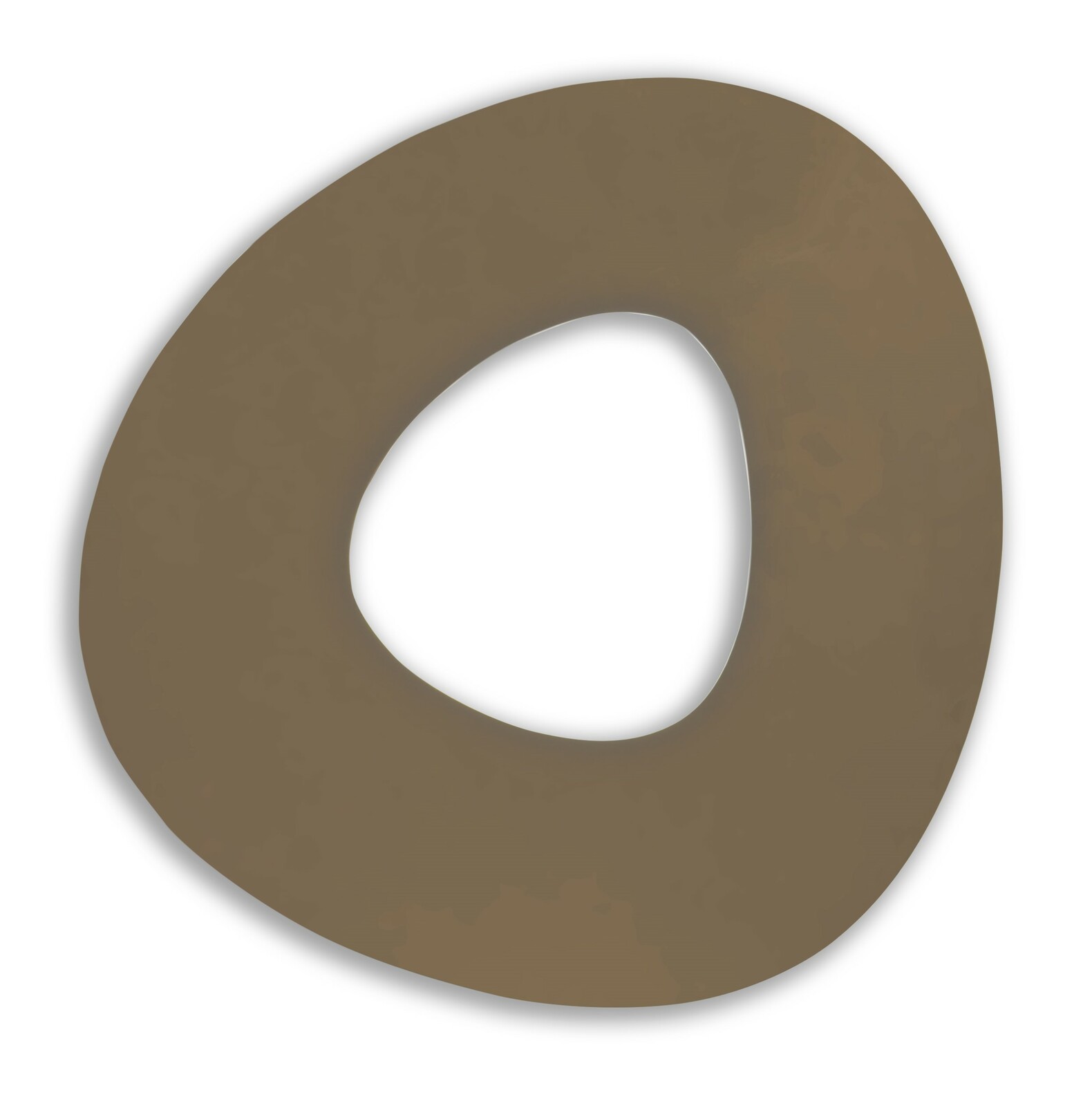 Moderne LED-Deckenleuchte in organischer Form, Draufsicht