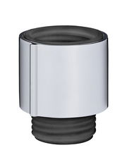 Wassersparregler in Chrom, seitliche Perspektive