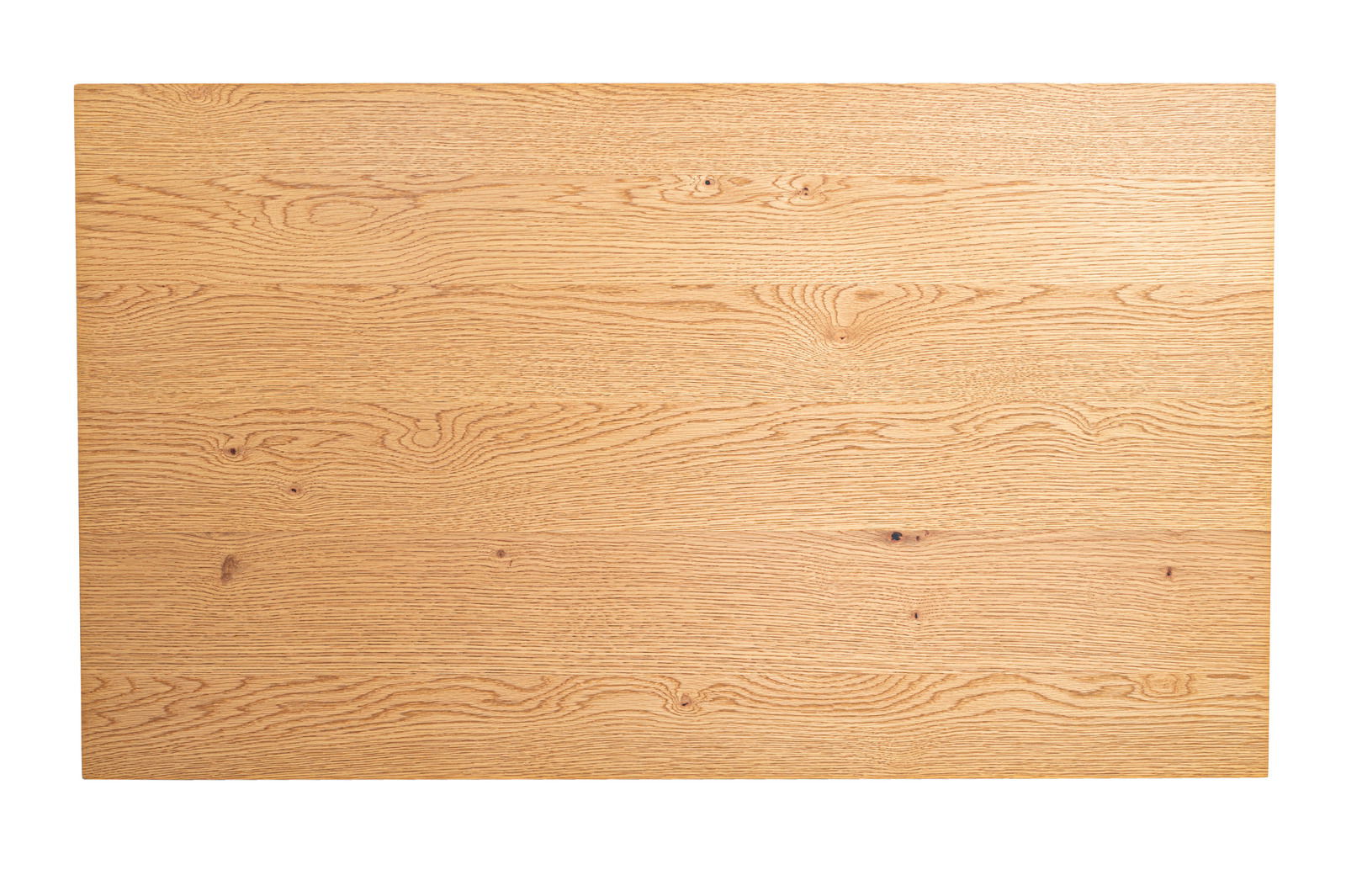 Holztischplatte mit natürlicher Maserung, Draufsicht