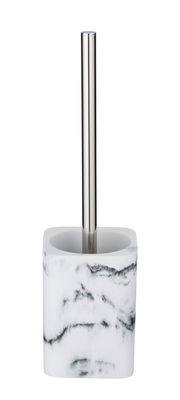 WC-Garnitur Desio mit marmoriertem Design und Edelstahlgriff, Frontalansicht